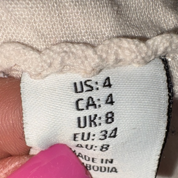 Cream Button-Up Ruffle  dress - Picture 7 of 7